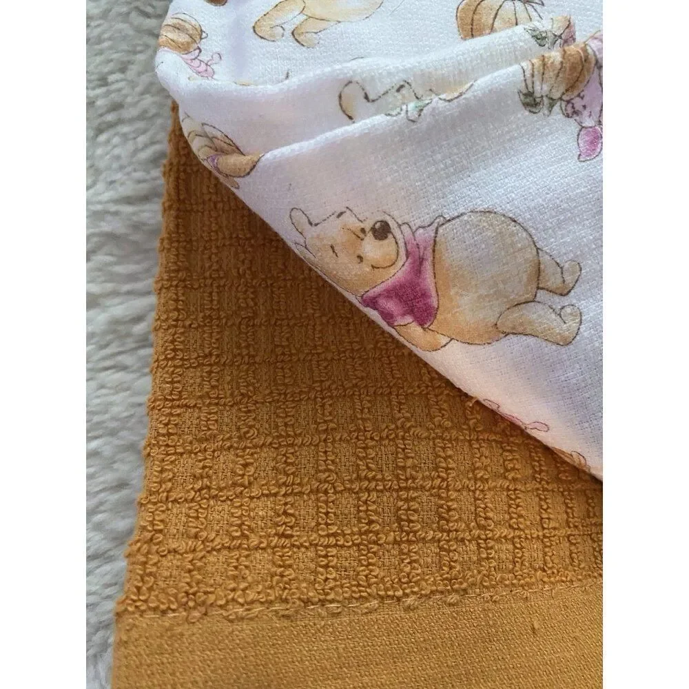 3 Pack Disney Winnie The Pooh Piglet Autumn Fall‎ Leaves Kitchen Towels 16 X 26”